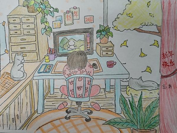 繪畫作品：你好，2022！作者：彬長分公司  高勇.jpg